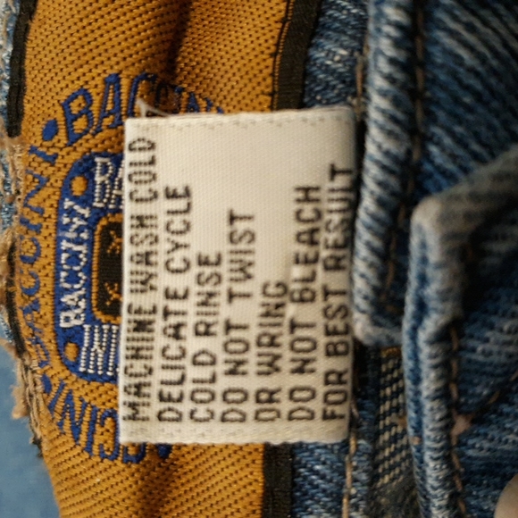 Baccini Jean Skirt with Button Down Front (#70) - Picture 10 of 10